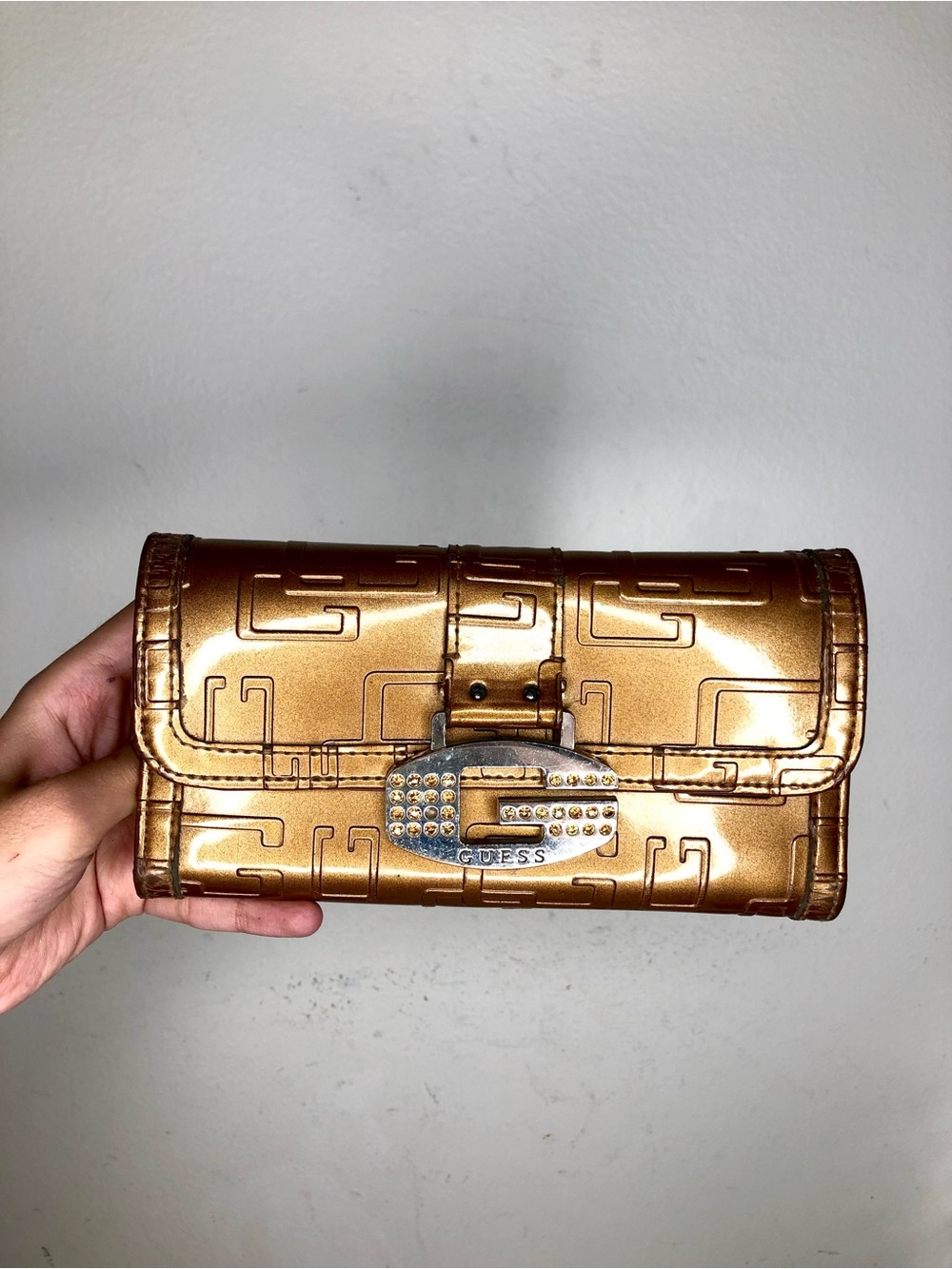 Vintage GUESS Metallic Gold Wallet